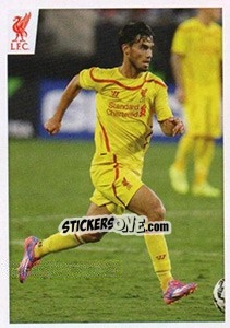 Figurina Jesus Fernandez Saez - Liverpool FC 2014-2015 - Panini