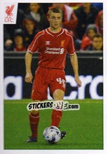 Sticker Jordan Rossiter - Liverpool FC 2014-2015 n. 141 - Panini