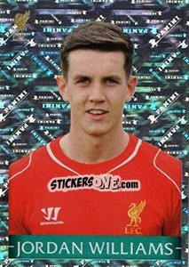 Sticker Jordan Williams - Liverpool FC 2014-2015 n. 159 - Panini