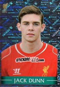 Sticker Jack Dunn - Liverpool FC 2014-2015 n. 161 - Panini