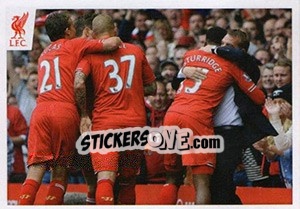Sticker Daniel Sturridge / Brendan Rodgers - Liverpool FC 2014-2015 n. 167 - Panini