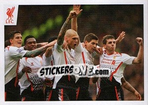 Sticker Goal celebration - Liverpool FC 2014-2015 n. 170 - Panini