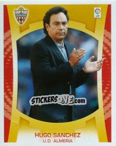 Cromo Entrenador - Hugo Sánchez - Liga Spagnola  2009-2010 - Colecciones ESTE