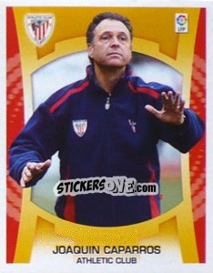 Cromo Entrenador - Joaquin Caparros - Liga Spagnola  2009-2010 - Colecciones ESTE