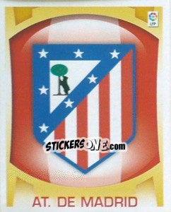 Sticker Escudo - At. de Madrid - Liga Spagnola  2009-2010 n. 61 - Colecciones ESTE