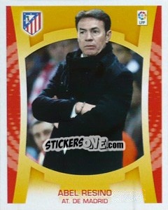 Sticker Entrenador - Abel Resino - Liga Spagnola  2009-2010 n. 62 - Colecciones ESTE