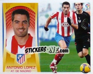 Sticker Antonio Lopez (#7A) - Liga Spagnola  2009-2010 n. 71 - Colecciones ESTE