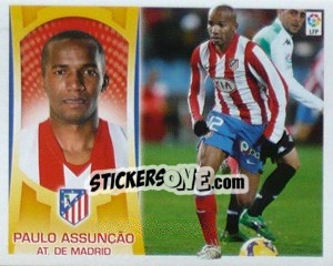 Sticker Paulo Assuncao (#12) - Liga Spagnola  2009-2010 n. 77 - Colecciones ESTE