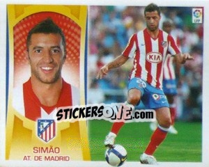 Figurina Simao  (#13) - Liga Spagnola  2009-2010 - Colecciones ESTE
