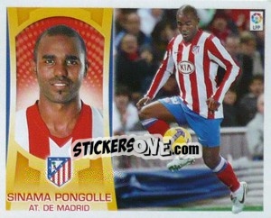 Figurina Sinama Pongolle (#16) - Liga Spagnola  2009-2010 n. 81 - Colecciones ESTE