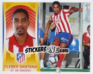 Sticker Cleber Santana (#9B) COLOCA - Liga Spagnola  2009-2010 - Colecciones ESTE
