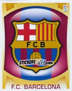 Sticker Escudo - F.C. Barcelona - Liga Spagnola  2009-2010 n. 91 - Colecciones ESTE