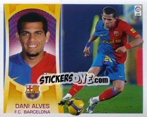 Sticker Dani Alves (#3) - Liga Spagnola  2009-2010 n. 96 - Colecciones ESTE