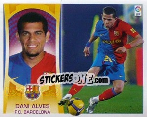 Figurina Dani Alves (#3) - Liga Spagnola  2009-2010 - Colecciones ESTE