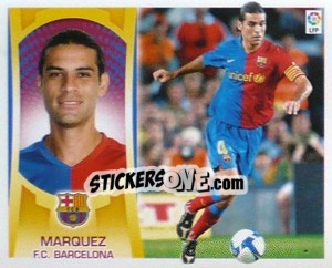 Sticker Rafael Marquez  (#4A) - Liga Spagnola  2009-2010 n. 97 - Colecciones ESTE