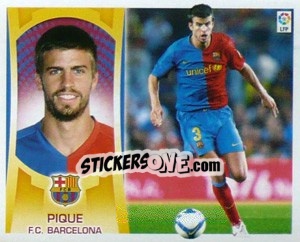 Sticker Pique  (#6) - Liga Spagnola  2009-2010 n. 100 - Colecciones ESTE