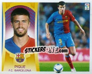 Sticker Pique  (#6) - Liga Spagnola  2009-2010 - Colecciones ESTE