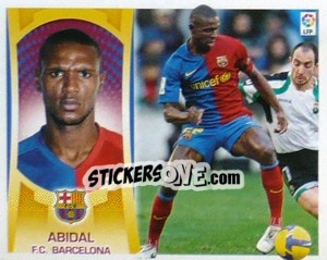 Sticker Abidal  (#7A) - Liga Spagnola  2009-2010 n. 101 - Colecciones ESTE