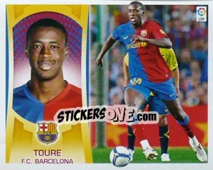 Sticker Yaya Touré  (#8) - Liga Spagnola  2009-2010 - Colecciones ESTE