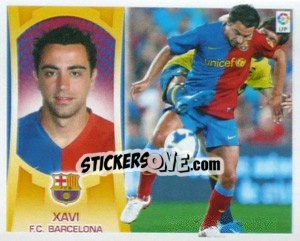 Sticker Xavi (#11) - Liga Spagnola  2009-2010 n. 107 - Colecciones ESTE