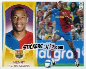 Sticker Thierry Henry (#14) - Liga Spagnola  2009-2010 n. 111 - Colecciones ESTE