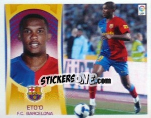 Cromo Eto'o (#16A) - Liga Spagnola  2009-2010 - Colecciones ESTE