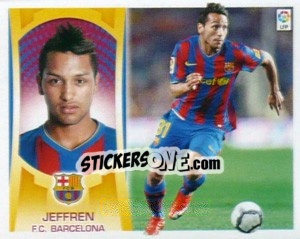 Sticker Jeffren (#14B) COLOCA - Liga Spagnola  2009-2010 - Colecciones ESTE