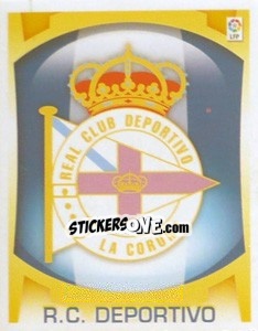 Cromo Escudo - R.C. Deportivo - Liga Spagnola  2009-2010 - Colecciones ESTE