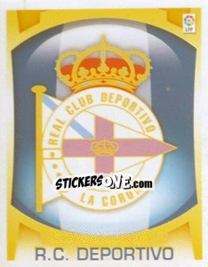 Sticker Escudo - R.C. Deportivo - Liga Spagnola  2009-2010 n. 121 - Colecciones ESTE