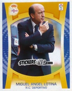 Sticker Entrenador - Miguel Angel Lotina - Liga Spagnola  2009-2010 - Colecciones ESTE