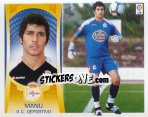 Figurina Manu (#2) - Liga Spagnola  2009-2010 - Colecciones ESTE