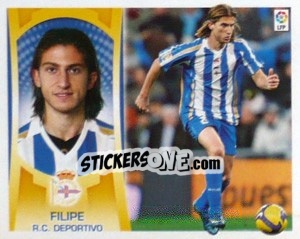 Sticker Filipe Luis (#7A) - Liga Spagnola  2009-2010 n. 131 - Colecciones ESTE