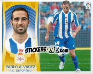 Sticker Pablo Alvarez (#8A) - Liga Spagnola  2009-2010 n. 133 - Colecciones ESTE