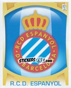 Sticker Escudo (эмблема) - R.C.D. Espanyol - Liga Spagnola  2009-2010 n. 151 - Colecciones ESTE