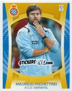 Sticker Entrenador - Mauricio Pochettino - Liga Spagnola  2009-2010 n. 152 - Colecciones ESTE