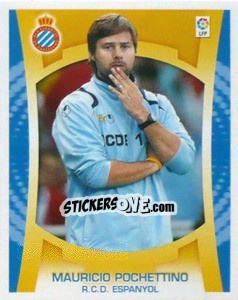 Figurina Entrenador - Mauricio Pochettino - Liga Spagnola  2009-2010 - Colecciones ESTE