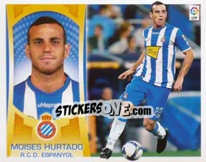 Sticker Moises Hurtado (#8) - Liga Spagnola  2009-2010 n. 162 - Colecciones ESTE