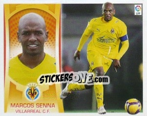 Sticker Marcos Senna (#9) - Liga Spagnola  2009-2010 n. 522 - Colecciones ESTE