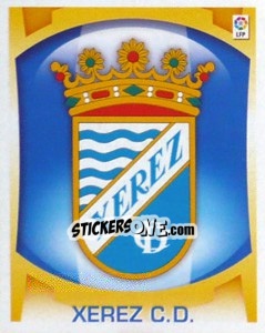 Sticker Escudo - Xerez C.D. - Liga Spagnola  2009-2010 n. 541 - Colecciones ESTE