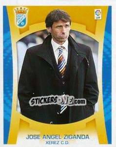 Cromo Entrenador - José Ángel Ziganda - Liga Spagnola  2009-2010 - Colecciones ESTE