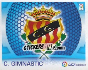 Sticker Escudo -  C. Gimnastic - Liga Spagnola  2009-2010 n. 609 - Colecciones ESTE