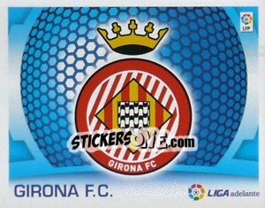 Sticker Escudo -  Girona F.C. - Liga Spagnola  2009-2010 n. 610 - Colecciones ESTE