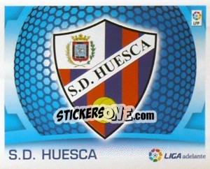 Cromo Escudo -  S.D. Huesca - Liga Spagnola  2009-2010 - Colecciones ESTE