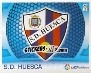 Sticker Escudo -  S.D. Huesca - Liga Spagnola  2009-2010 n. 612 - Colecciones ESTE