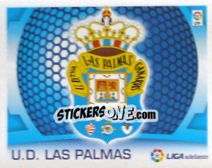 Figurina Escudo -  U.D. Las Palmas - Liga Spagnola  2009-2010 - Colecciones ESTE