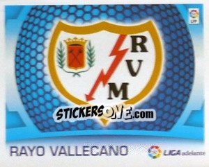 Sticker Escudo -  Rayo Vallecano - Liga Spagnola  2009-2010 n. 617 - Colecciones ESTE