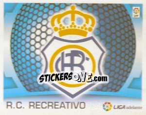 Figurina Escudo -  R.C. Recreativo - Liga Spagnola  2009-2010 - Colecciones ESTE