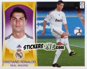 Sticker #2 - Cristiano Ronaldo (R. Madrid) - Liga Spagnola  2009-2010 n. 632 - Colecciones ESTE