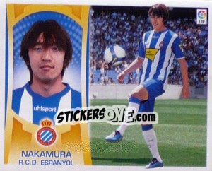 Sticker #3 - Shunsuke Nakamura (R.C.D. Espanyol) - Liga Spagnola  2009-2010 n. 633 - Colecciones ESTE