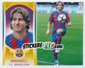 Sticker #7 - Maxwell (Barcelona) - Liga Spagnola  2009-2010 - Colecciones ESTE